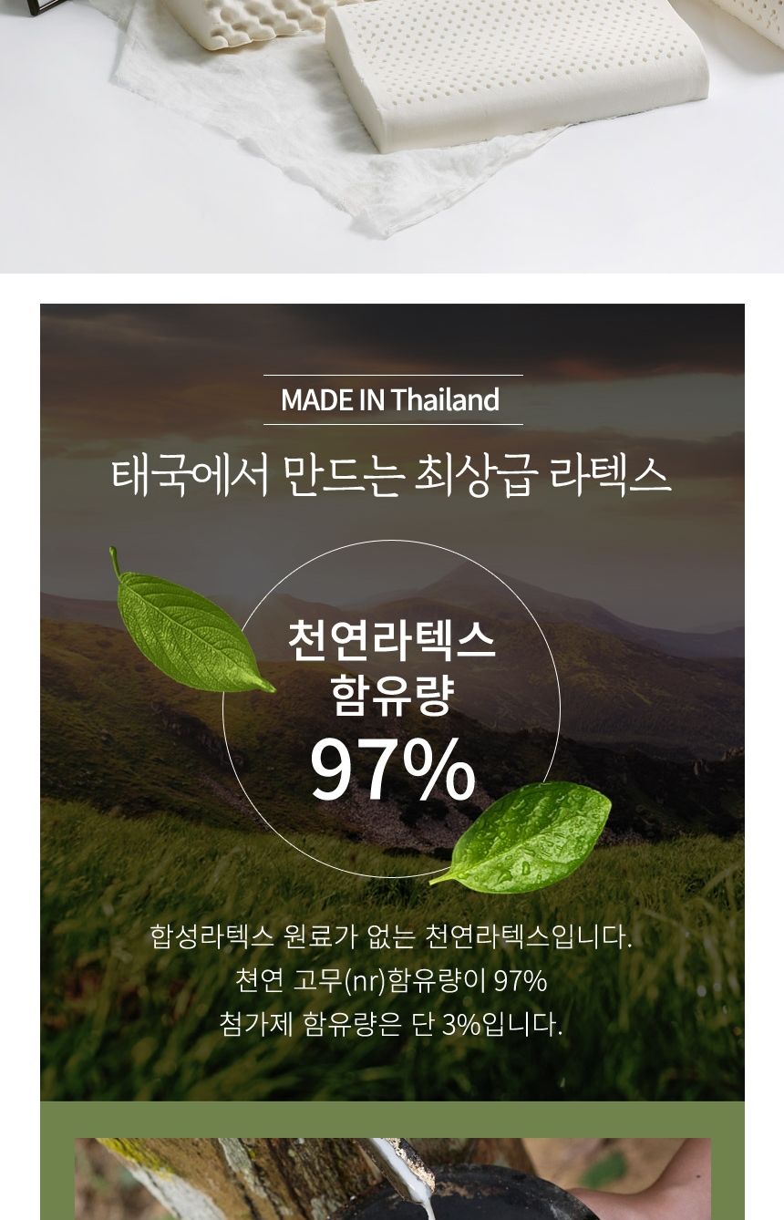 태국 직수입 대형 천연라텍스베개 땅콩지압 베개/베개/라텍스/라택스/라텍스베개/라택스베개/기능성베개/태