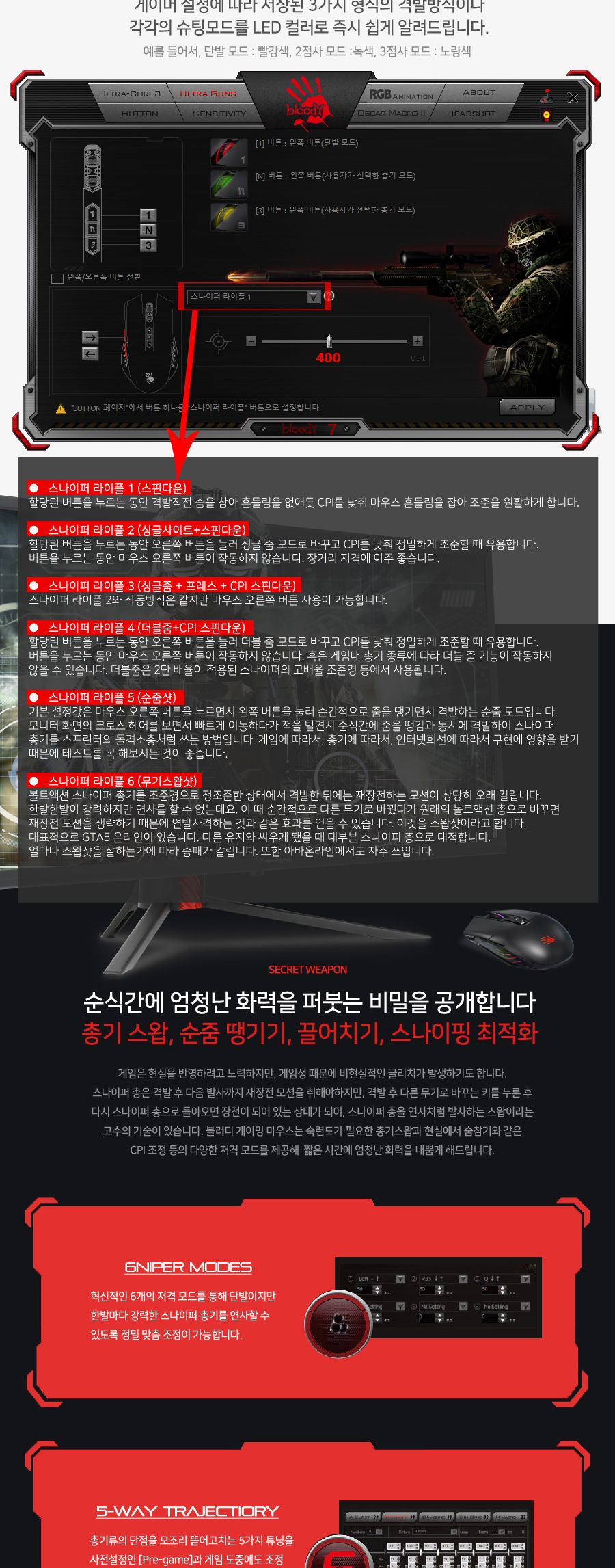 스카이디지탈 A4Tech BLOODY P91 게이밍 마우스/마우스/게임마우스/게이밍마우스/게임휠마우스/유선마우스/