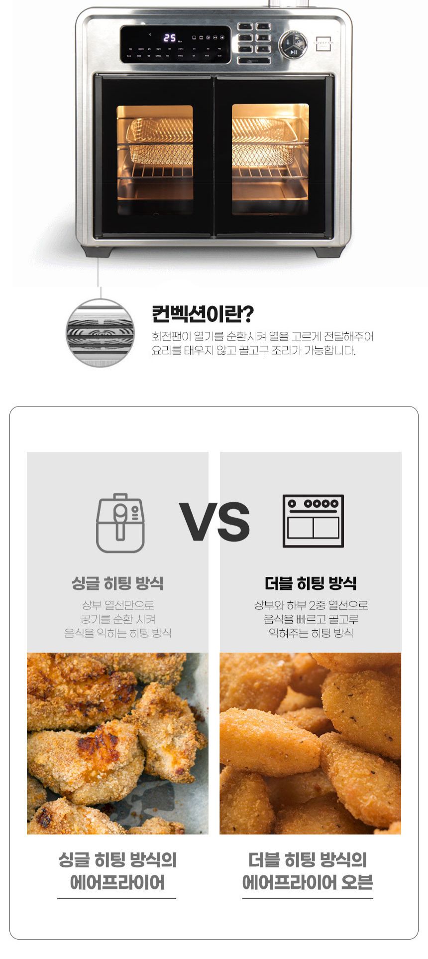 러브포 양문형 28L 전기오븐 에어프라이어 LFC-A280/에프/대형오븐/대형에프/대형에어프라이/에어프라이/가