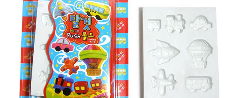 도너랜드 조형도구 플렉시블 몰드 탈것/발달놀이/점토몰드/찰흙몰드/촉감놀이도구/모형틀/점토모형틀/만들
