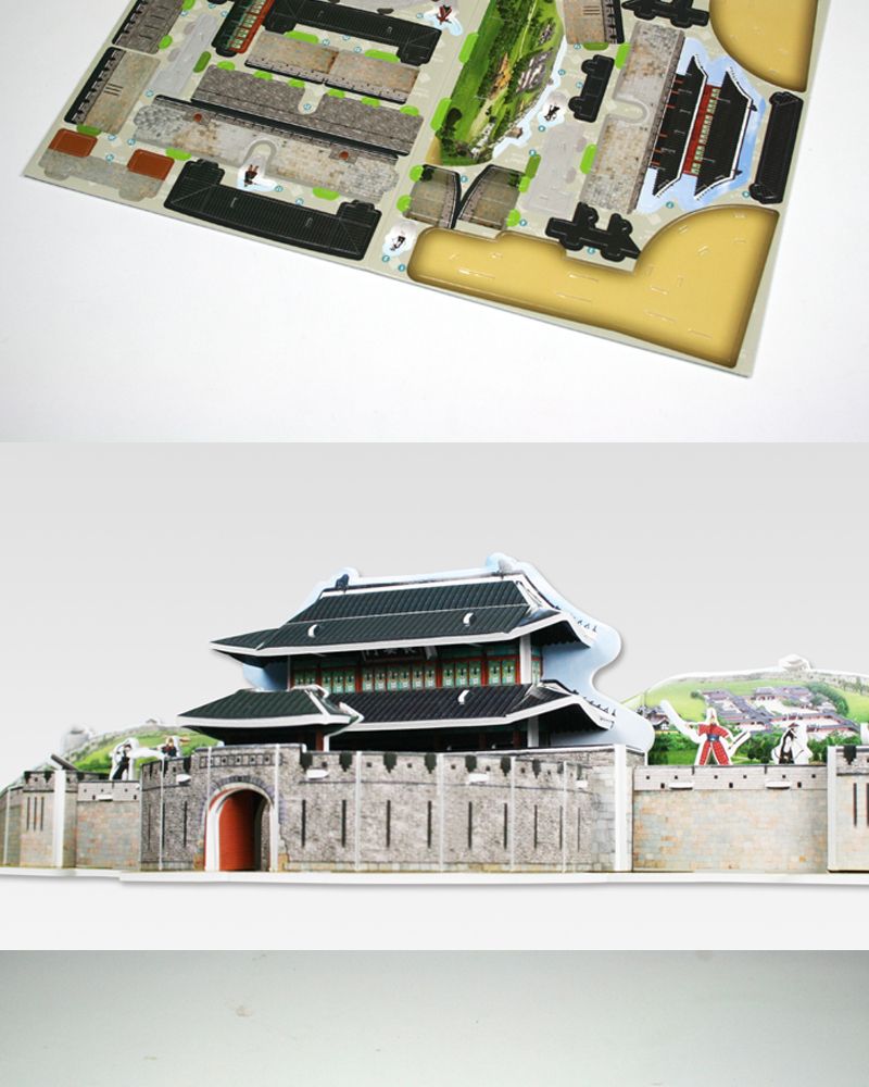 3D 입체퍼즐 - 수원화성의 정문 장안문/입체퍼즐/3D퍼즐/취미퍼즐/수집용퍼즐/목재퍼즐/건축물퍼즐/건축물3