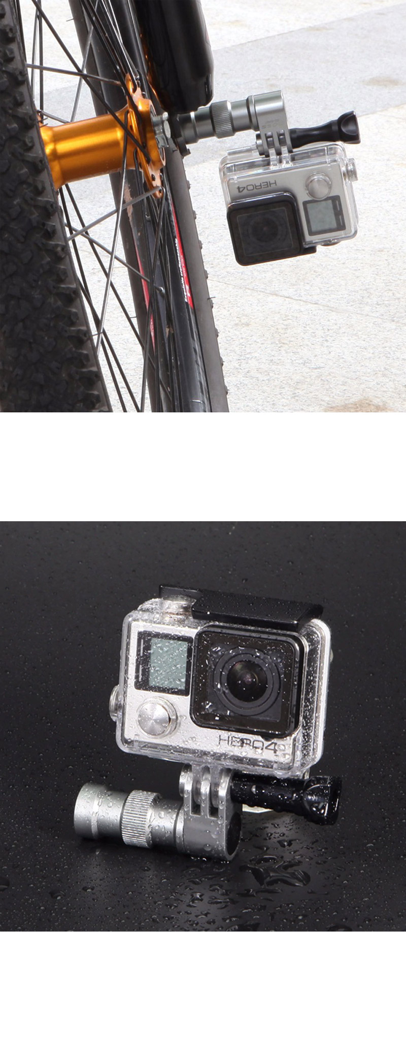 GOPRO9 악세서리 자전거 휠 허브 마운트 브라켓 바퀴/자전거캠거치대/바이크캠거치대/액션캠거치대/액션캠