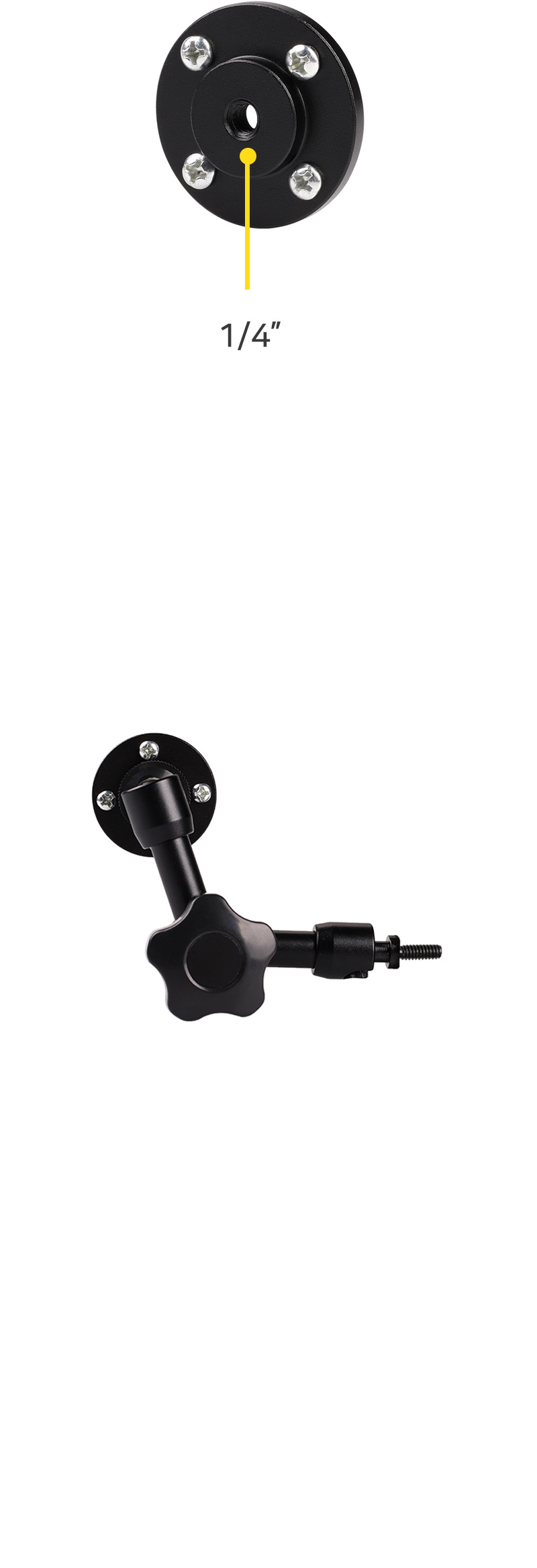 고프로9 호환 액션캠 벽걸이 브라켓 매직암 마운트/벽부착마운트/캠벽마운트/액션캠벽걸이/캠부착부품/캠부