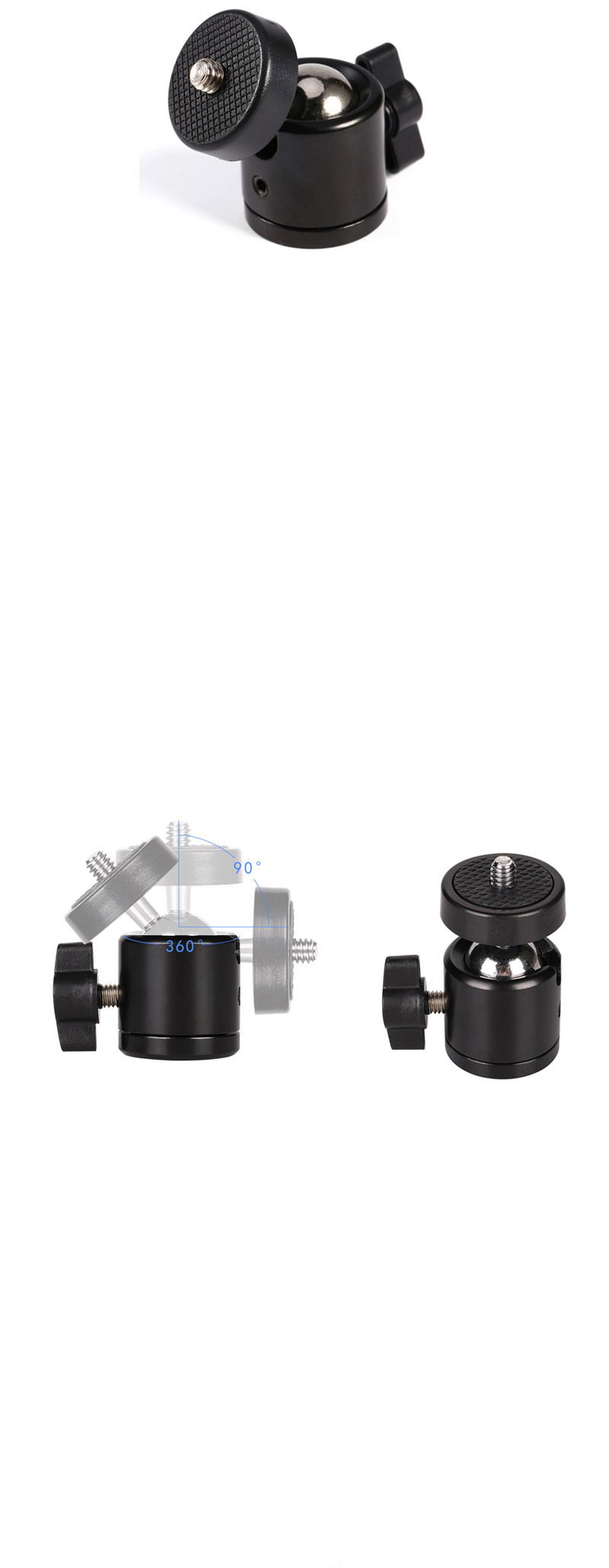 고프로9 호환 슈퍼 클램프 볼헤드 마운트 방송 촬영/액션캠부품/카메라부품/액션캠나사/액션캠스크류/액션