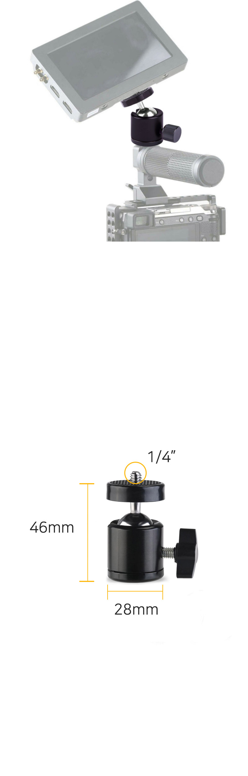 고프로9 호환 슈퍼 클램프 볼헤드 마운트 방송 촬영/액션캠부품/카메라부품/액션캠나사/액션캠스크류/액션