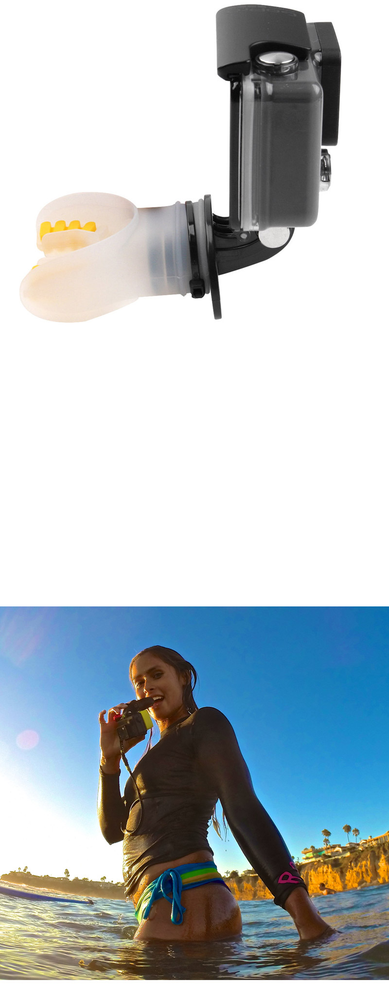 GOPRO9 악세서리 마우스 마운트 써핑 바이트 입 피스/써핑캠거치대/써핑용캠거치대/액션캠거치대/액션캠용