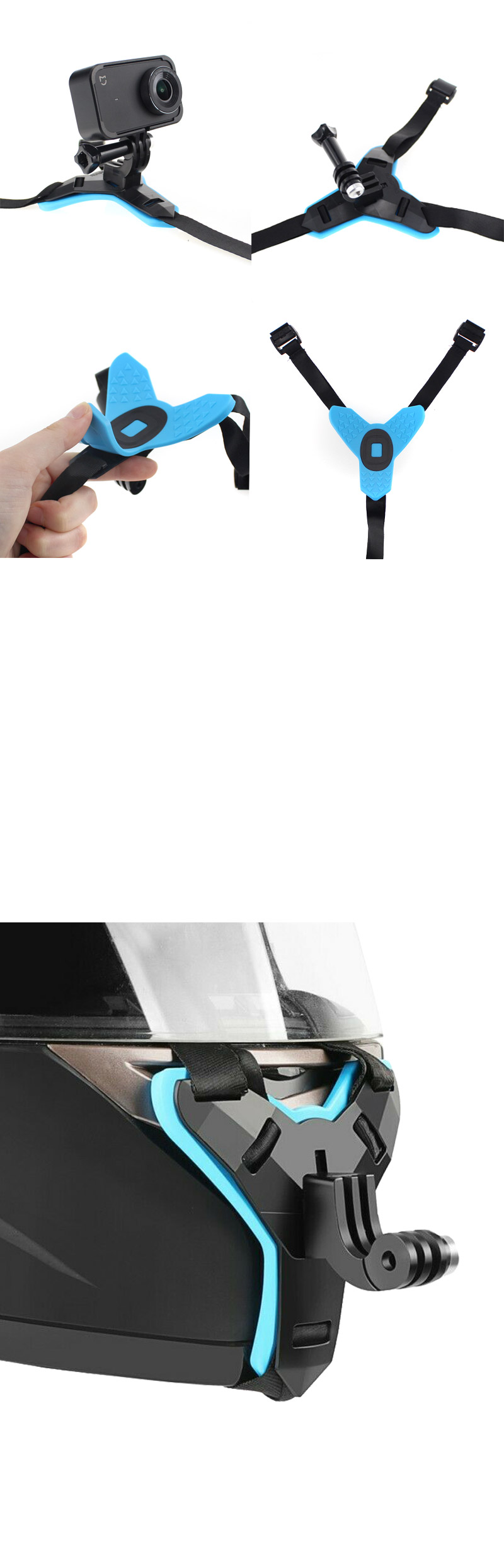 GOPRO9 악세서리 헬멧 턱 액션캠 장착 부착 오토바이/헬멧마운트/헬멧캠마운트/헬멧용캠마운트/액션캠마운