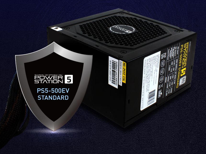 스카이디지탈 PS5-500EV 80PLUS STANDARD ATX 파워/게이밍파워/파워써플라이/PC파워서플라이/파워스테이션/