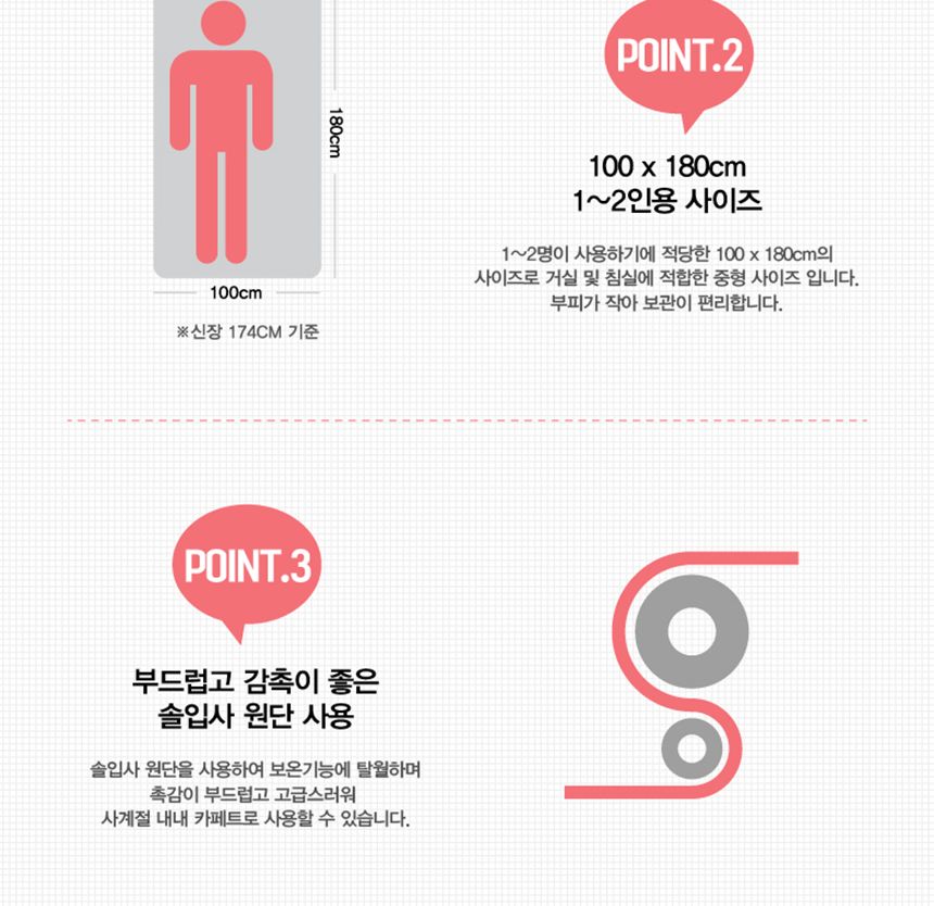 유파 인체감지 국산 전기 카페트(100x180cm)EKM-80NPS/자취템/자취전기요/유파전기매트/유파전기요/안심전