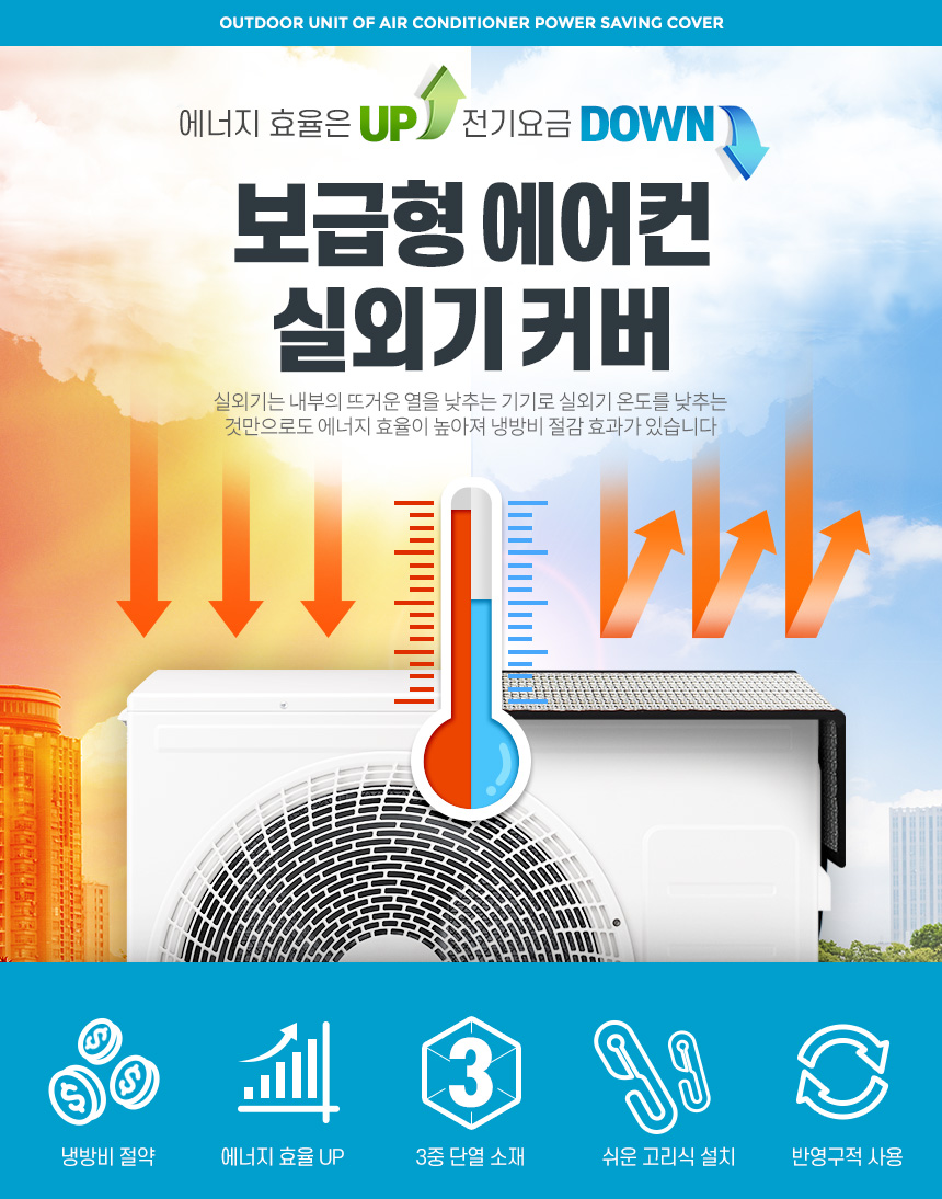 에어컨실외기커버 절전덮개 햇빛가리개 차양막 그늘막/에어컨실외기커버/실외기커버/에어컨덮개/에어컨가리