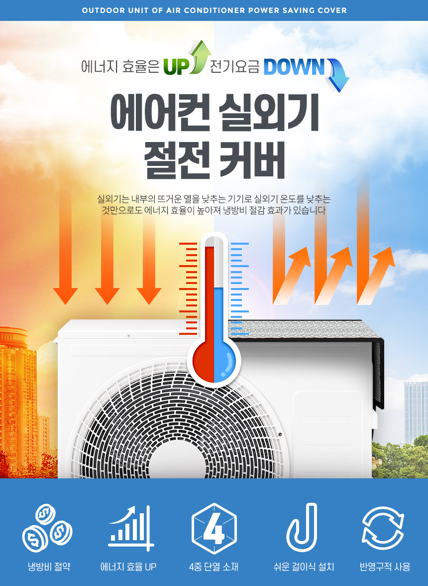 에어컨실외기커버 절전덮개 햇빛가리개 차양막 그늘막/에어컨실외기커버/실외기커버/에어컨덮개/에어컨가리