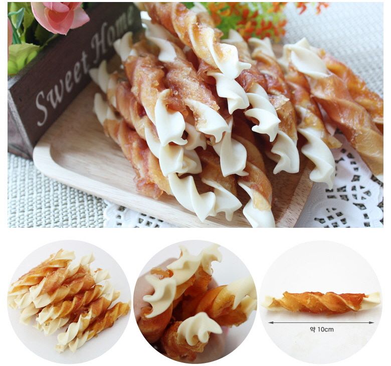 치킨 밀크껌 18개입 반려견 영양 간식 개껌/껌/밀크껌/우유껌/강아지껌/애견껌/강아지껌/영양간식/강아지간