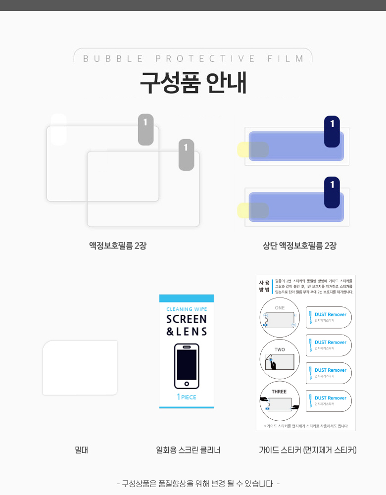 버블 LCD 올레포빅 2장 캐논 EOS 6D MARK II 상단포함/카메라액정보호필름/카메라액정/카메라액정필름/액정