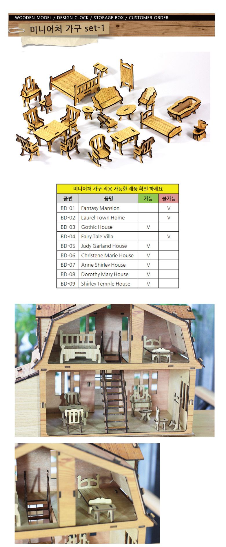 (FS-01) 미니어쳐 가구 세트_1 SY440025/가구/모형가구/가구미니어쳐/미니어쳐가구/인테리어소품/모형/모형