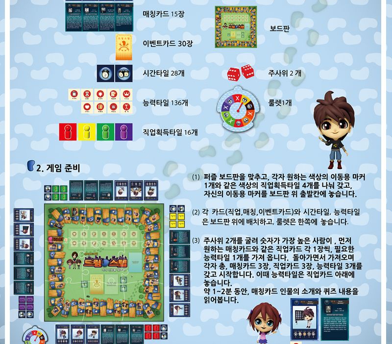 엠투월드 드림스텝 (2-4인 진로 직업 보드게임)/게임/진로보드게임/진로게임/보드게임/경주놀이/경주게임/