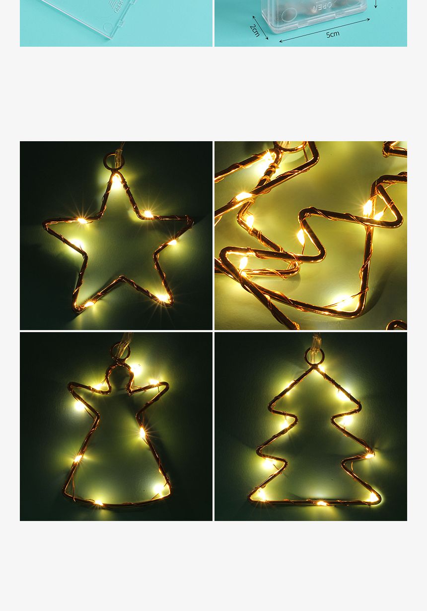 LED 천사 트리 별 장식전구(10cm) 크리스마스 LED전구/LED장식조명/LED전구/LED장식전구/장식용전구/건전지