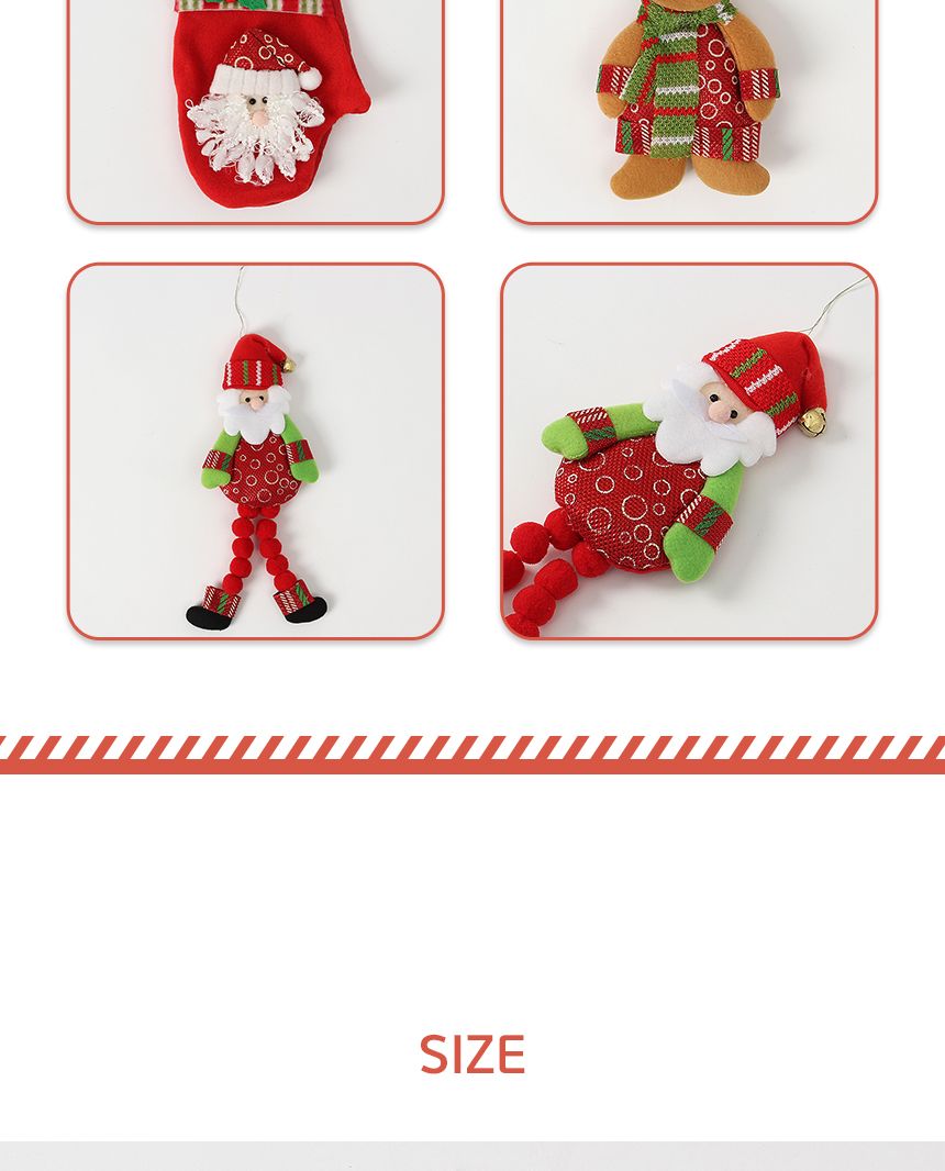 비타리토 크리스마스 루돌프 산타 인형 오너먼트 3p/트리루돌프장식/크리스마스오너먼트/크리마스소품/벽트