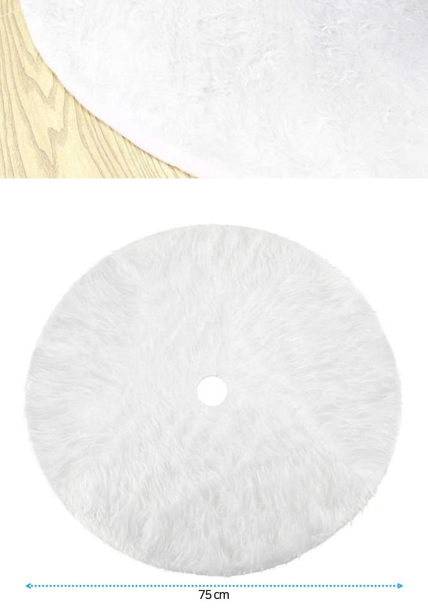크리스마스 화이트 트리 스커트 트리 커버 덮개 75cm/트리카페트/크리스마스트리/트리장식용품/트리장식소
