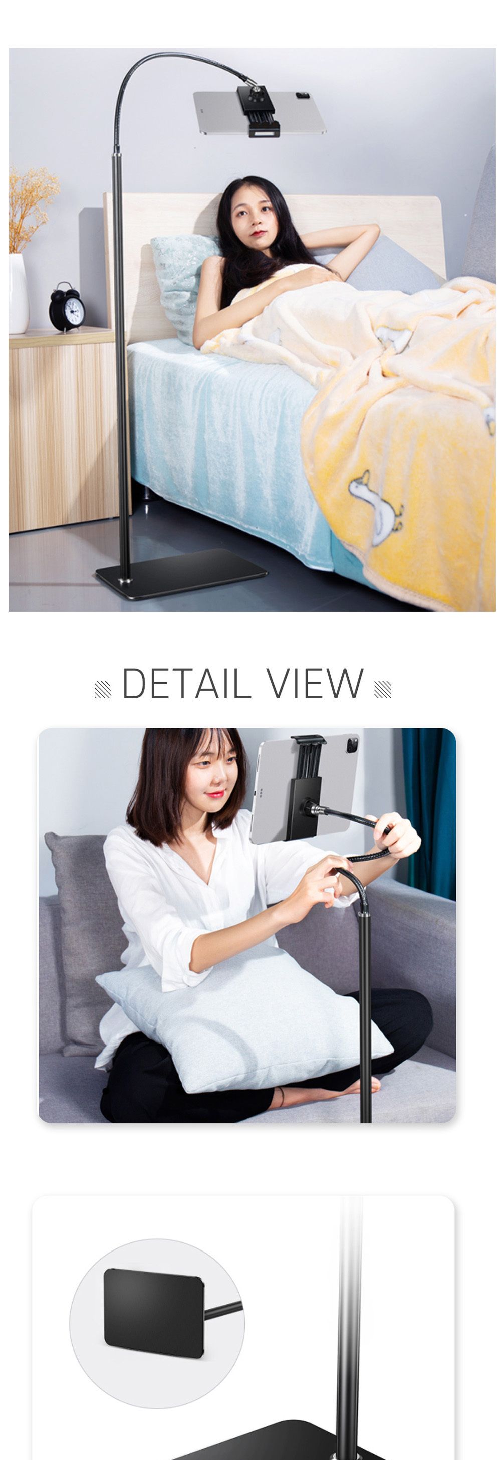 침대 핸드폰 스탠드 거치대 누워서 자바라/핸드폰거치대/휴대폰거치대/태블릿거치대/스마트폰거치대/침대핸