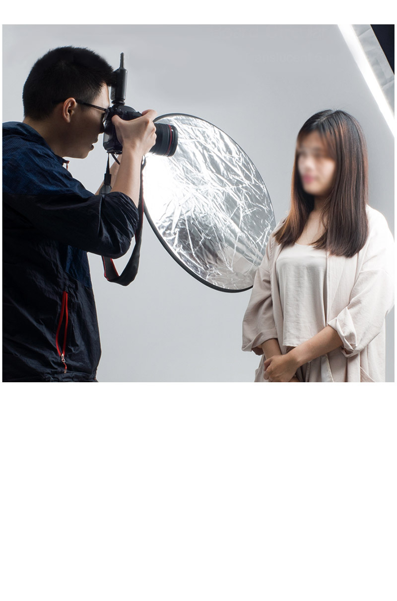 야외 스튜디오 110cm 빛 반사판 휴대용 라운드 접이식/반사판/원형반사판/금박반사판/촬영용품/촬영반사판/