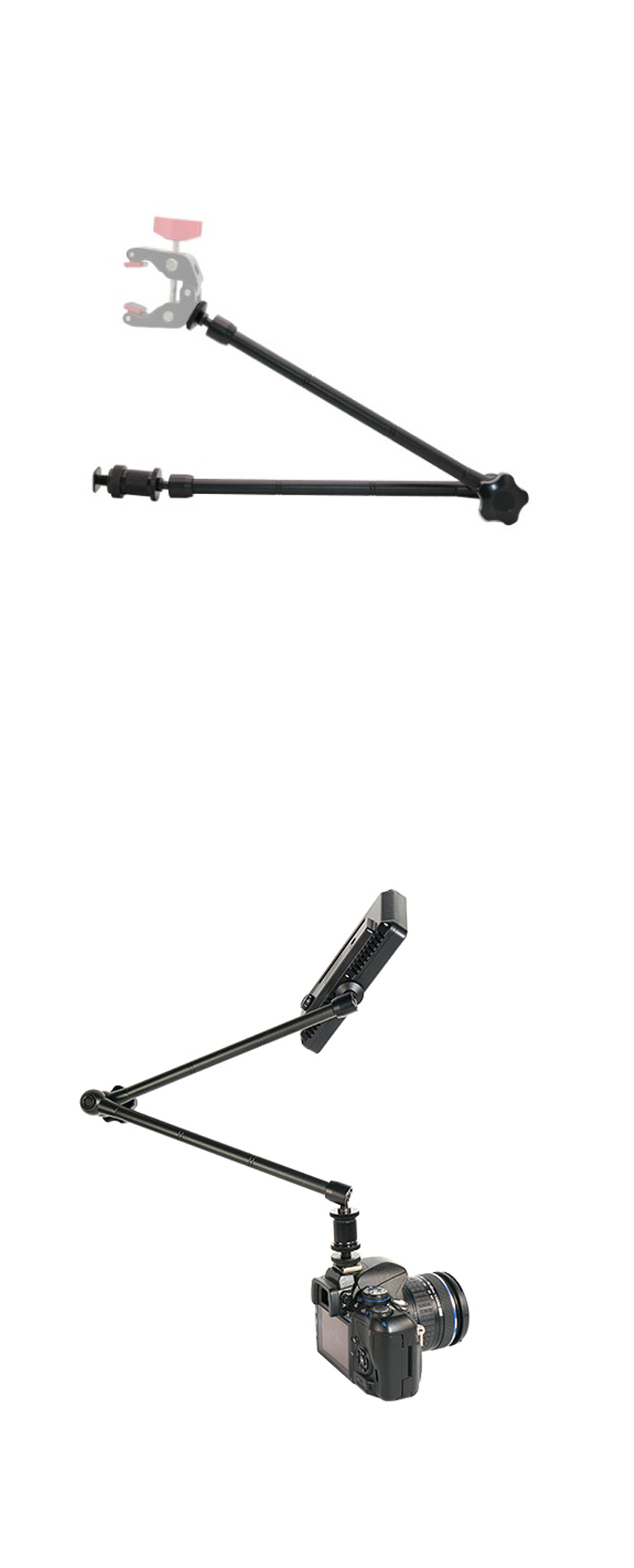 롱 매직암 핫슈 액션캠 카메라 마이크 조명 LED/마운트/카메라마운트/카메라암/매직암/디카암/디카거치대/