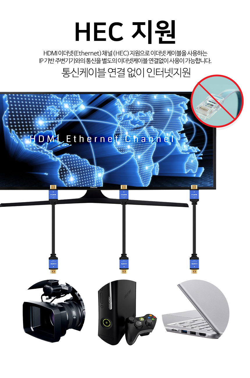 케이베스트 hdmi 2.0 케이블 길이 15.0m/케이블/영상케이블/연상전송선/영상전송케이블/디카연결선/디카연