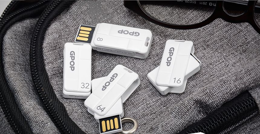 GPOP USB 8GB 화이트/USB/유에스비/USB메모리/USB8GB/이쁜USB/슬림USB/슬림유에스비/유에스비8GB/8기가USB/