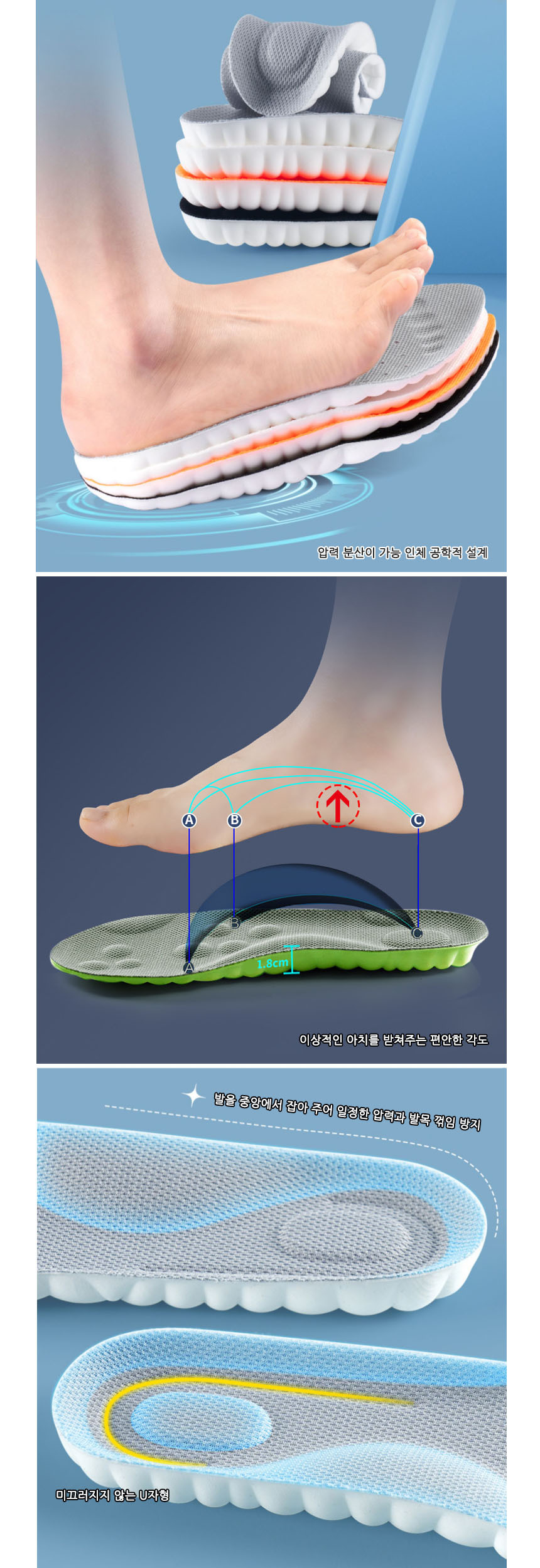 푹신한 깔창 기능성 신발 실리콘 운동화 군화 군대/깔창/군인깔창/안전화깔창/푹신한깔창/에어깔창/축구화