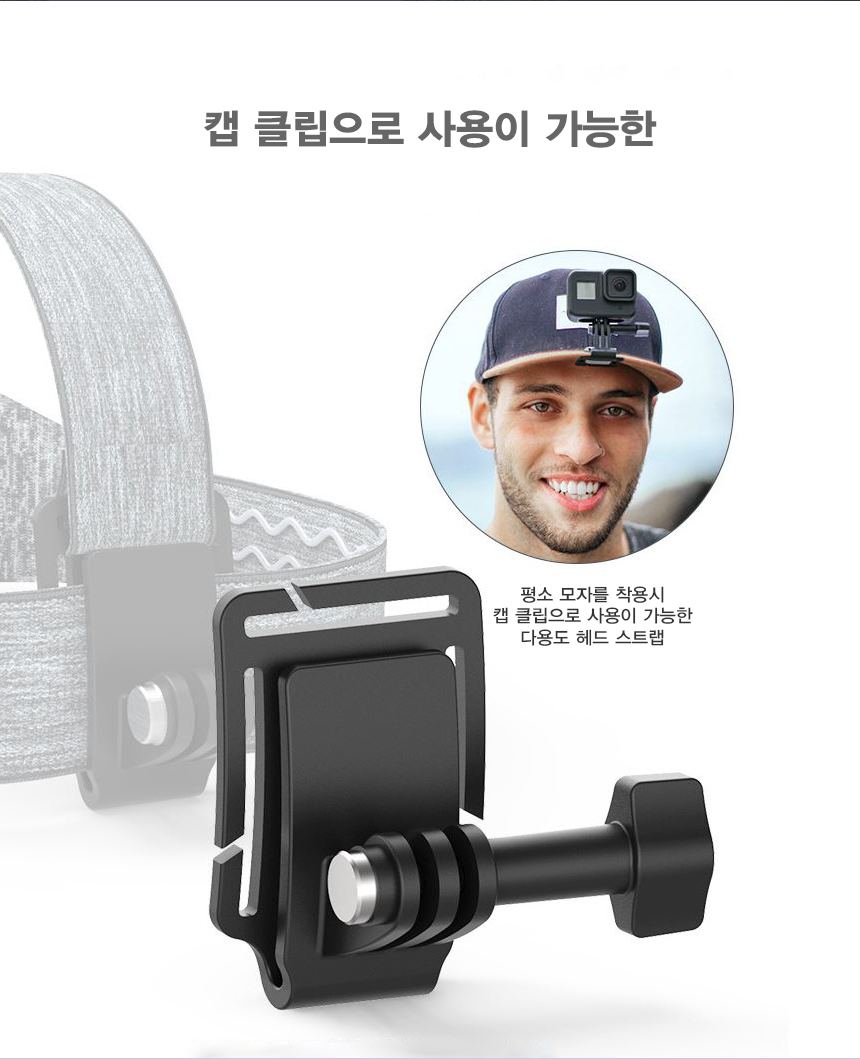 액션캠 고프로 악세사리 헤드 스트랩 마운트 듀얼 뷰/고프로악세사리/액션캠악세사리/캠악세사리/액션캠악