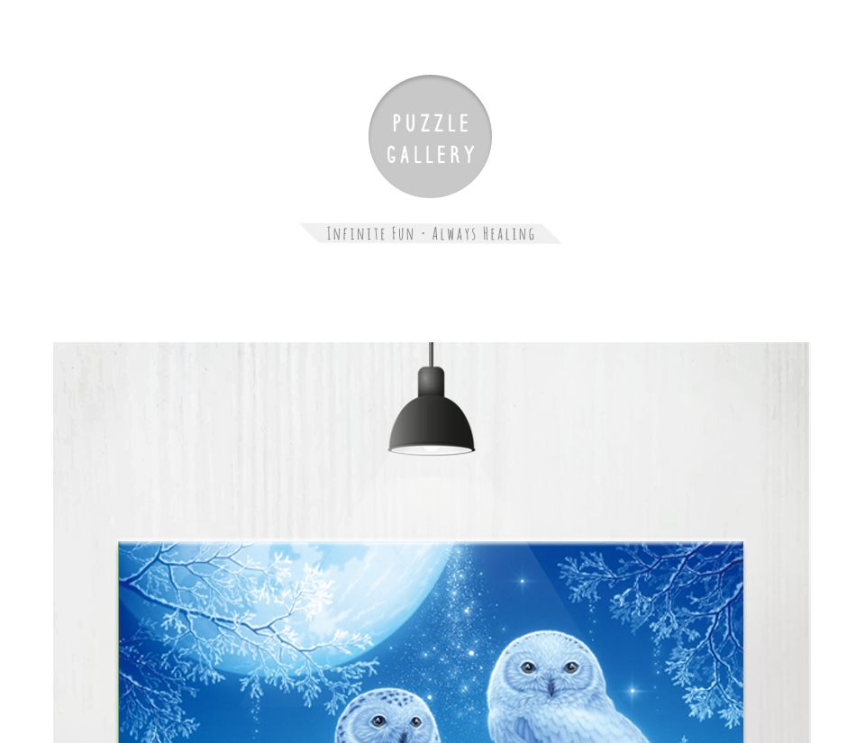 500피스 밤의 올빼미 가족 ( TPD05-1003 )/퍼즐/풍경사진퍼즐/액자퍼즐/퍼즐액자/그림퍼즐/사진퍼즐/종이퍼