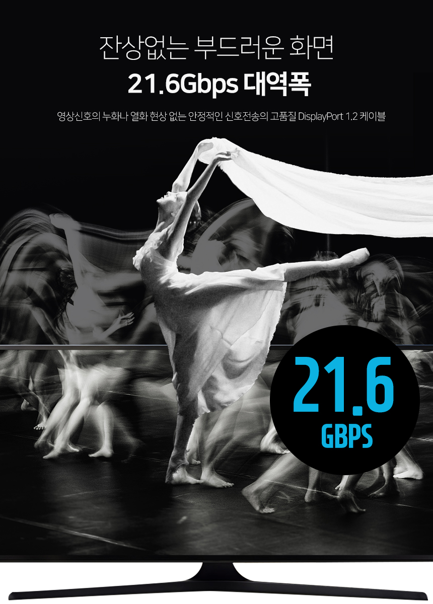 케이네트 DP케이블 더미 디스플레이포트 V1.2 3.0m/케이블/영상선/영상전송/영성케이블/영상전송케이블/DP