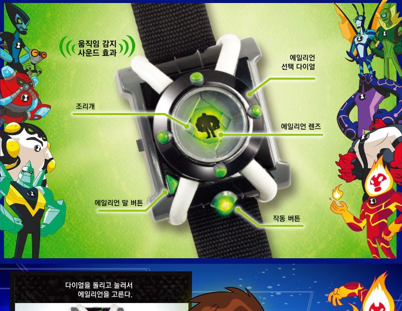 벤10 디럭스 옴니트릭스 장난감 손목 시계 리모콘/완구/장난감/남아장난감/장난감시계/장난감손목시계/벤장