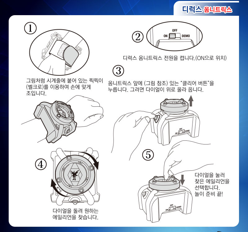 벤10 디럭스 옴니트릭스 장난감 손목 시계 리모콘/완구/장난감/남아장난감/장난감시계/장난감손목시계/벤장