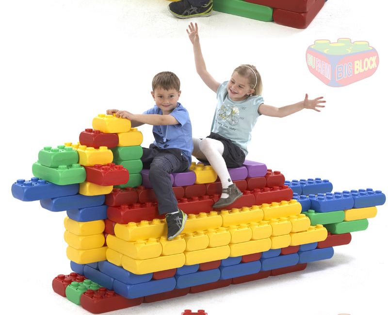 에듀팜 빅 블록 A세트48p 사각 블럭 놀이 유아 어린이/장난감블록/블록/어린이놀이용블록/어린이블록/놀이