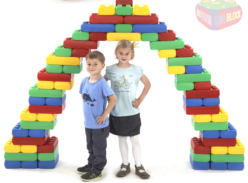 에듀팜 빅 블록 A세트48p 사각 블럭 놀이 유아 어린이/장난감블록/블록/어린이놀이용블록/어린이블록/놀이