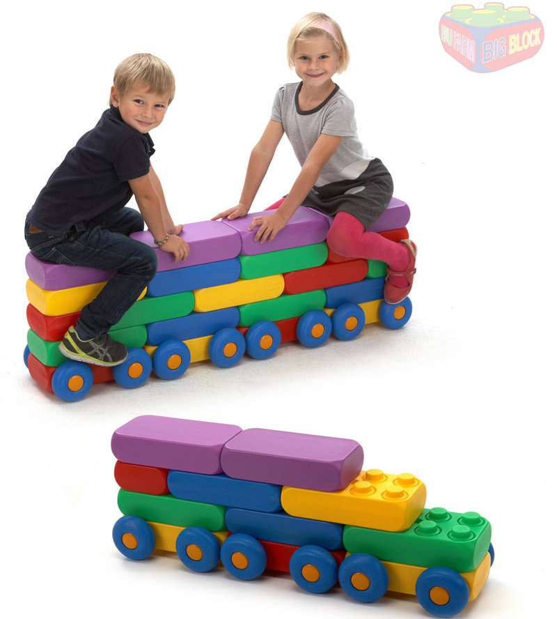 에듀팜 빅 블록 C세트29p 사각 블럭 놀이 유아 어린이/장난감블록/블록/어린이놀이용블록/어린이블록/놀이