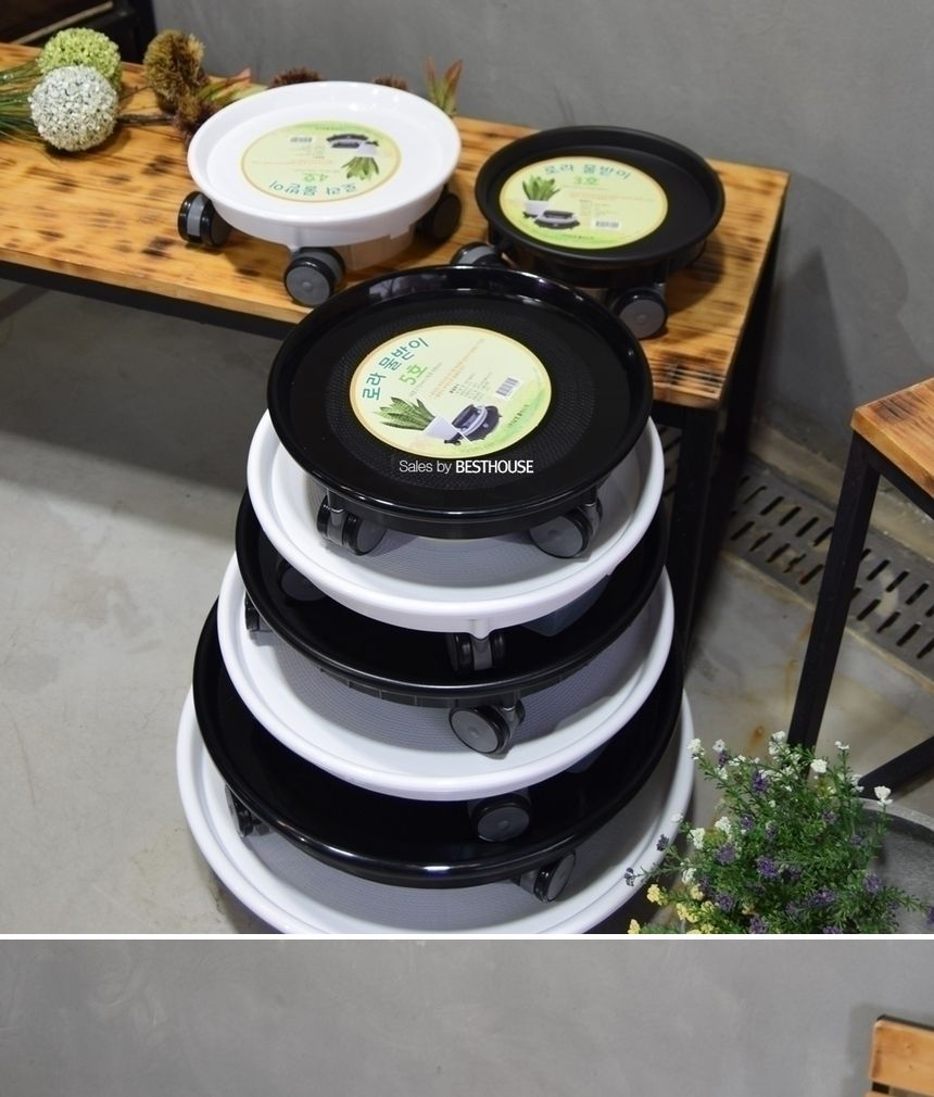 남영 원형 바퀴5호 내경275 외경308mm 서랍 물받이/화분/화분대/화분받침대/이동형받침대/이동형화분받침/