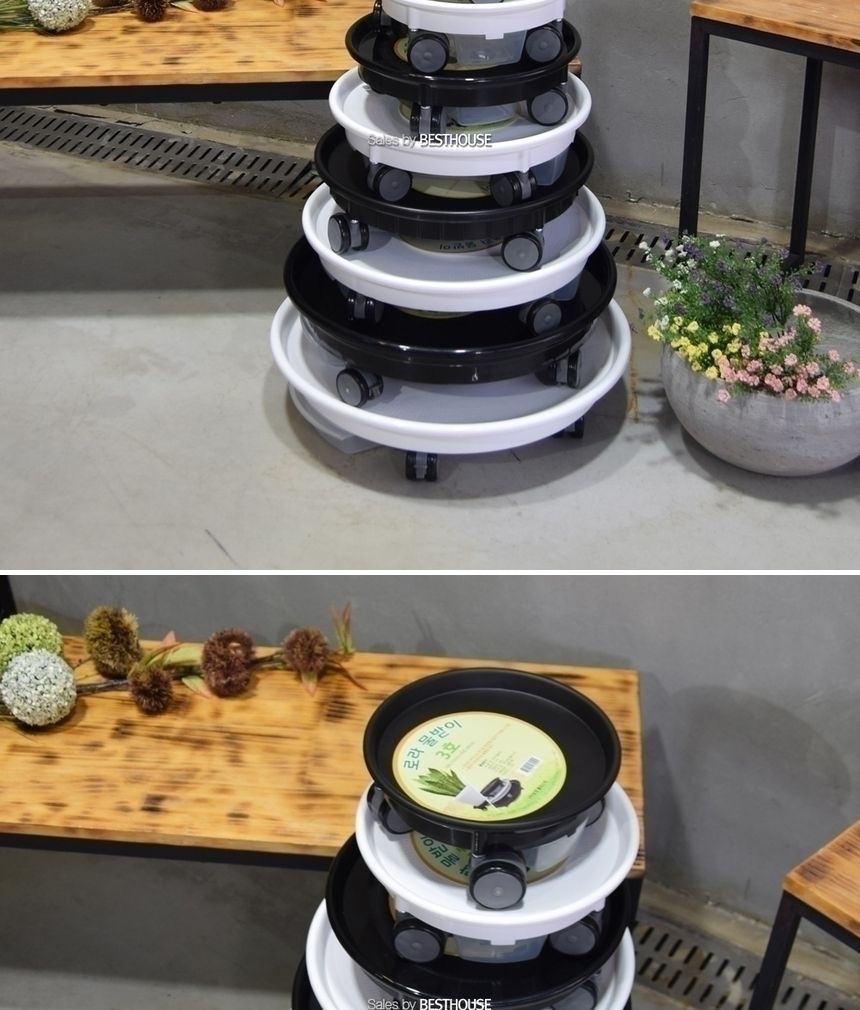 남영 원형 바퀴5호 내경275 외경308mm 서랍 물받이/화분/화분대/화분받침대/이동형받침대/이동형화분받침/