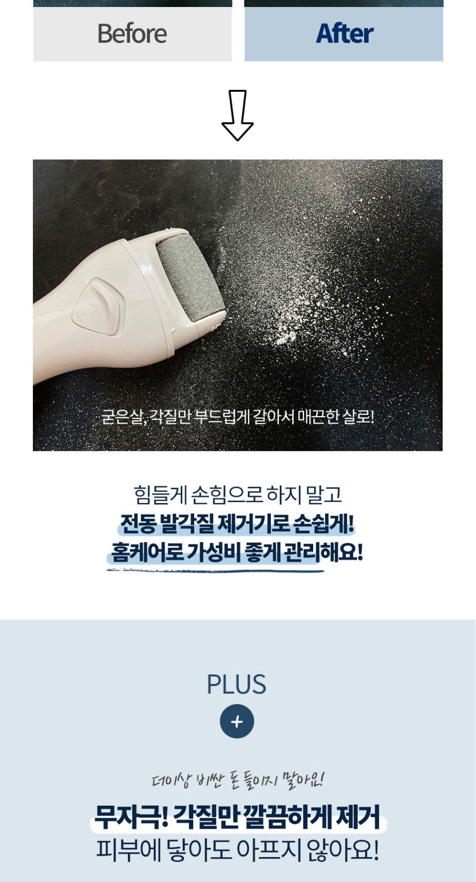 전동 발각질 제거기 뒤꿈치 굳은살 관리기 풋케어/발각질제거/발각질제거기/뒷꿈치각질제거/전동발각질제거