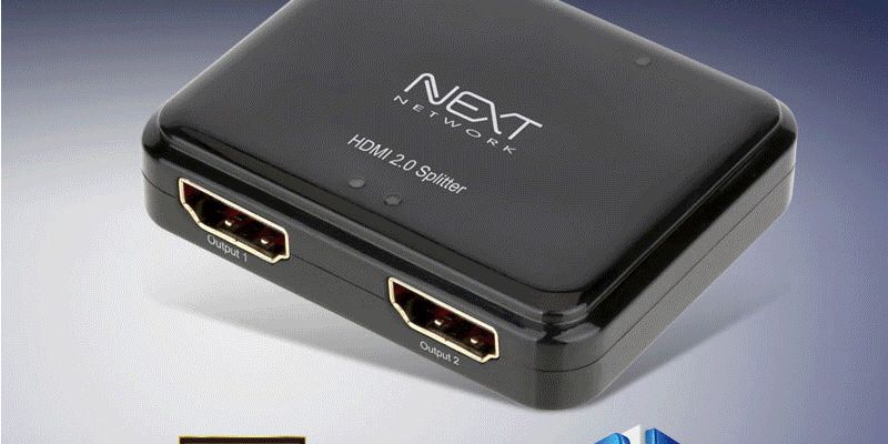 HDMI 2포트 미니 분배기 4K 60Hz 영상공유 셋톱박스/HDMI분배기/모니터분배기/영상분배기/컴퓨터분배기/스