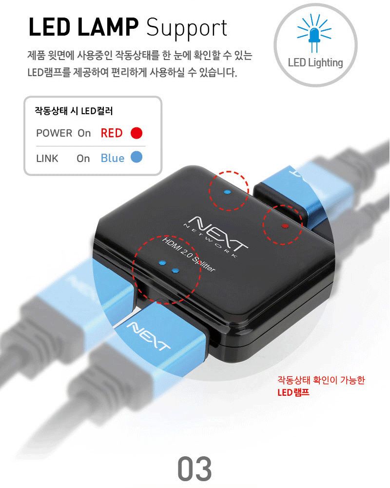 HDMI 2포트 미니 분배기 4K 60Hz 영상공유 셋톱박스/HDMI분배기/모니터분배기/영상분배기/컴퓨터분배기/스