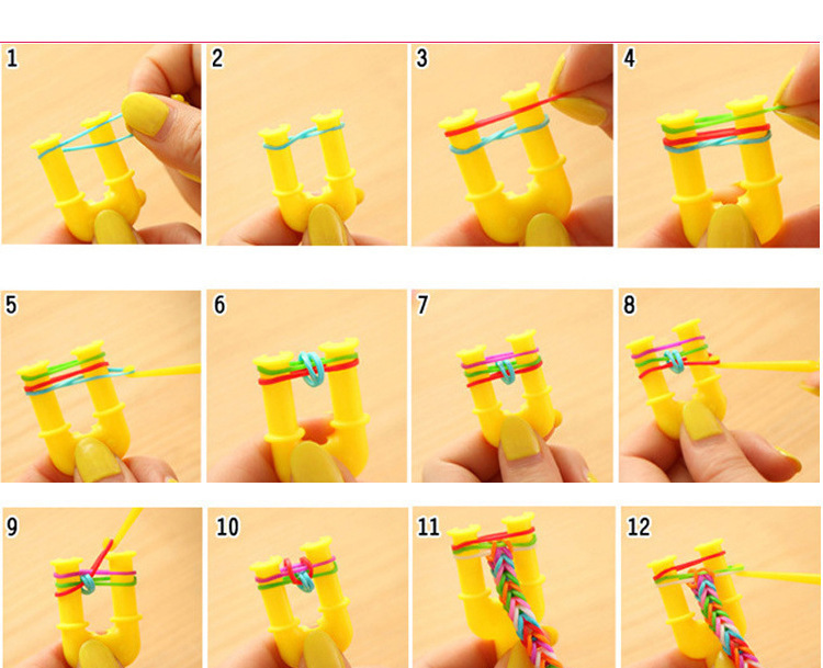 칼라 고무줄공예 밴드세트 DIY/컬러고무줄/고무줄공예세트/고무줄팔찌/밴드공예/팔찌만들기세트/룸밴드공예