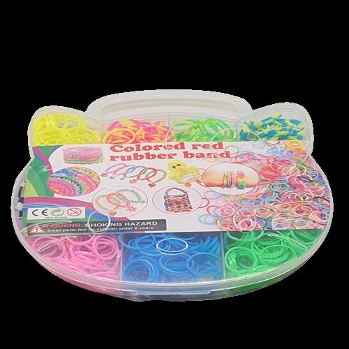 칼라 고무줄공예 밴드세트 DIY/컬러고무줄/고무줄공예세트/고무줄팔찌/밴드공예/팔찌만들기세트/룸밴드공예