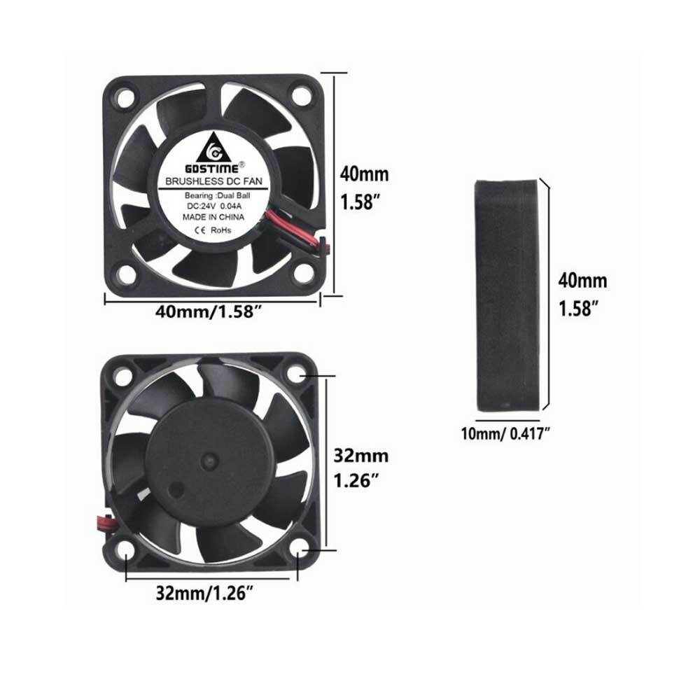 4010 404010MM DC 24V FAN 팬 0.04A Dual 베어링 타입/팬/쿨링팬/쿨러팬/PC팬/PC쿨러/DC24팬/DC팬/24V팬/PC