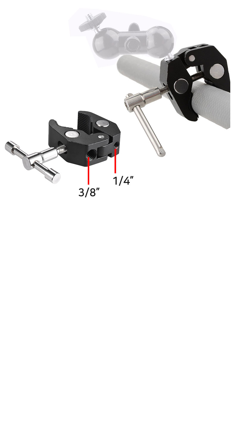 GOPRO10 호환 다용도 매직 암 마운트 집게 고프로10/캠거치대/고프로거치대/고프로암/고프로암거치대/액션