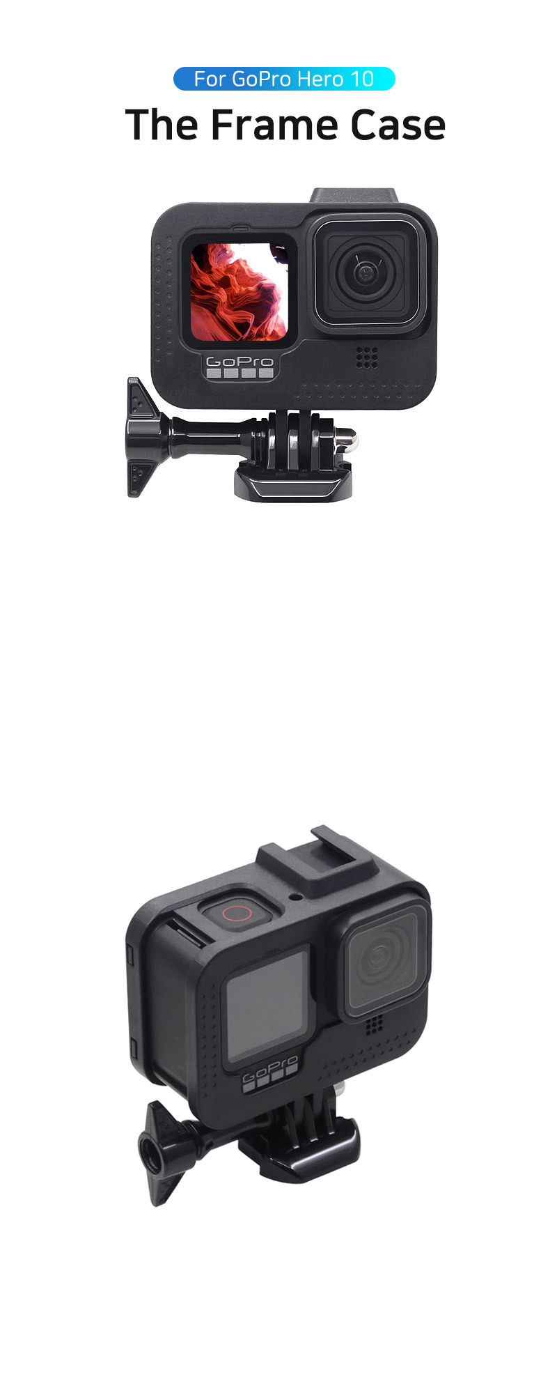 고프로10 호환 스켈레톤 핫슈 범퍼 케이스 GOPRO10/액션캠범퍼/캠범퍼케이스/액션캠케이스/액션캠커버/액션