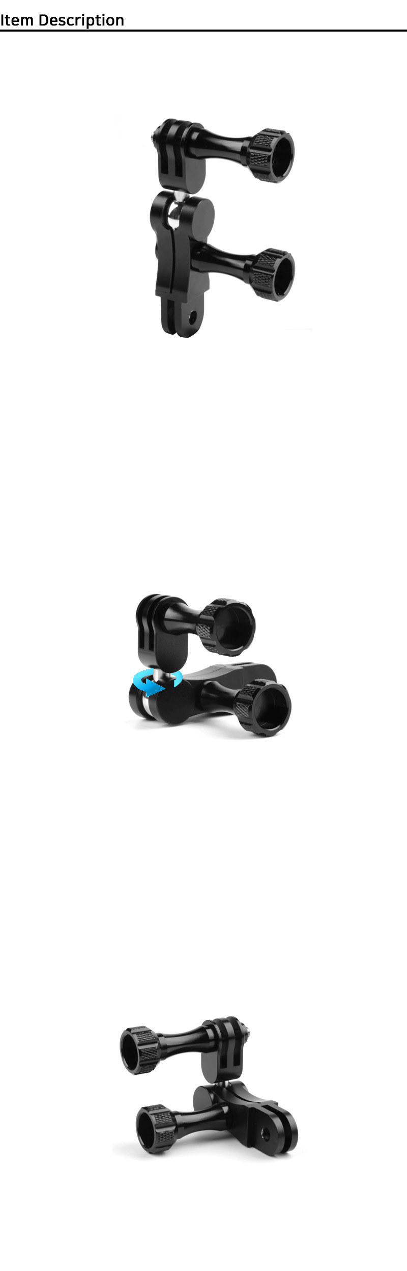 GOPRO10 호환 360도 회전 매직 암 익스텐션 고프로10/고프로각도조절/각도조절부품/각도조절마운트/액션캠