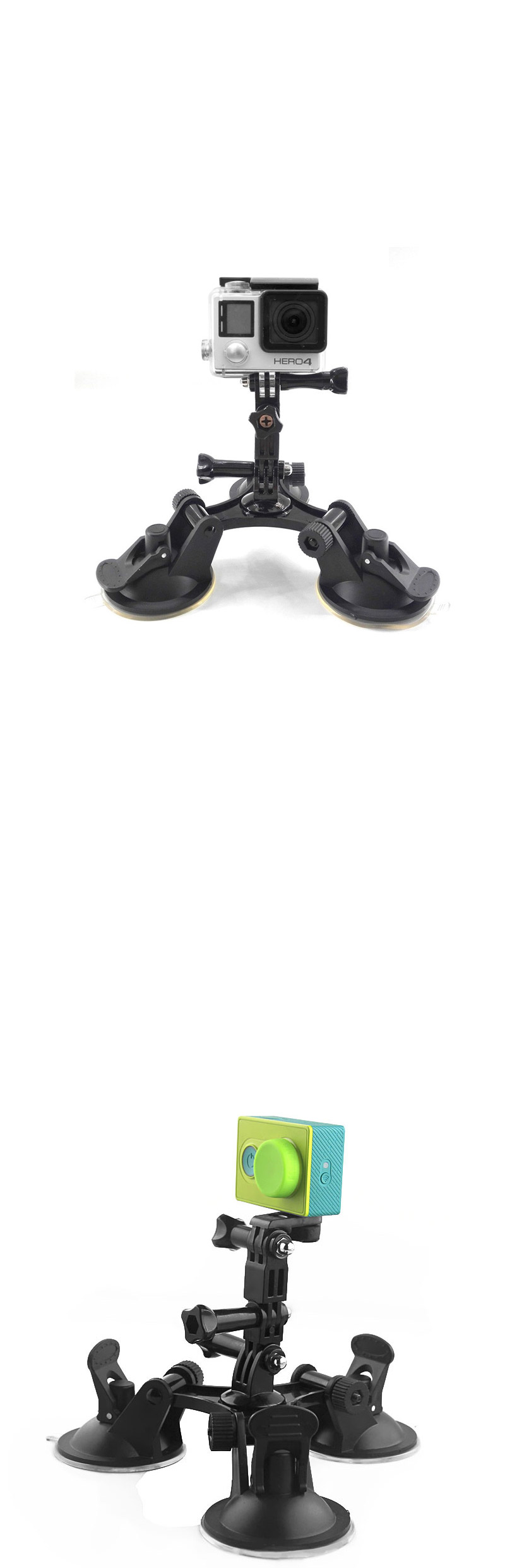 고프로10 호환 자동차 유리 고정 3구 석션컵 GOPRO10/유리마운트/석션마운트/유리흡착마운트/캠유리마운트/