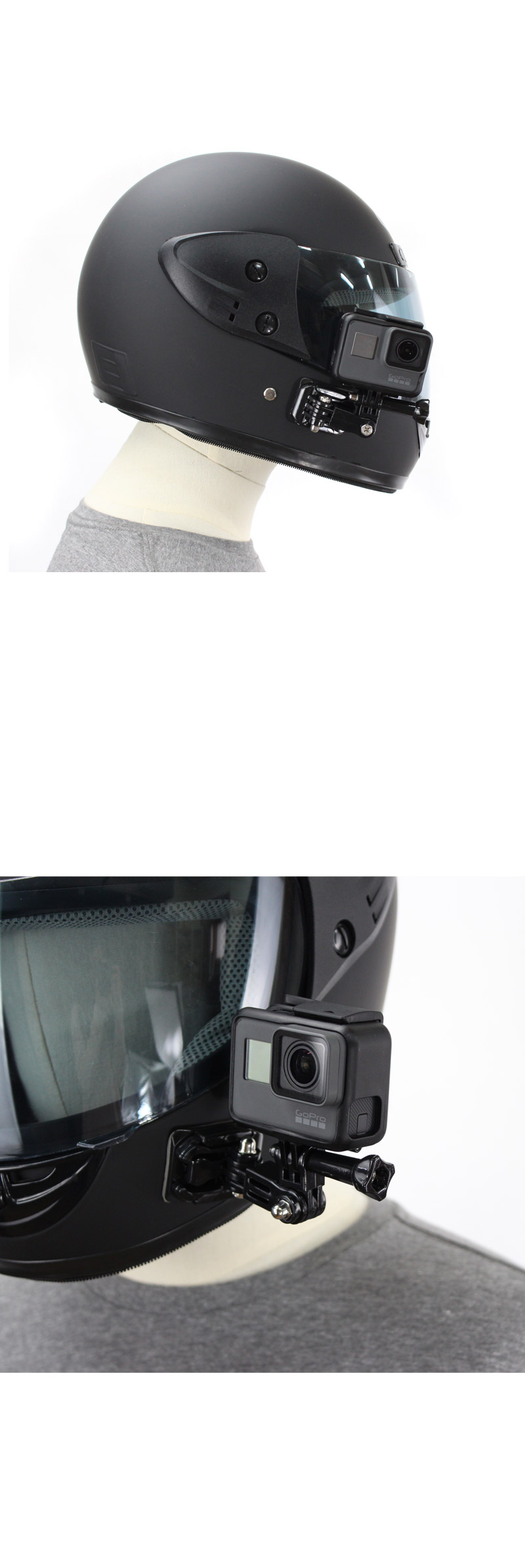 고프로10 호환 오토바이 헬멧 장착 마운트 GOPRO10/캠모자고정/액션캠모자고정/액션캠집게/액션캠마운트/액