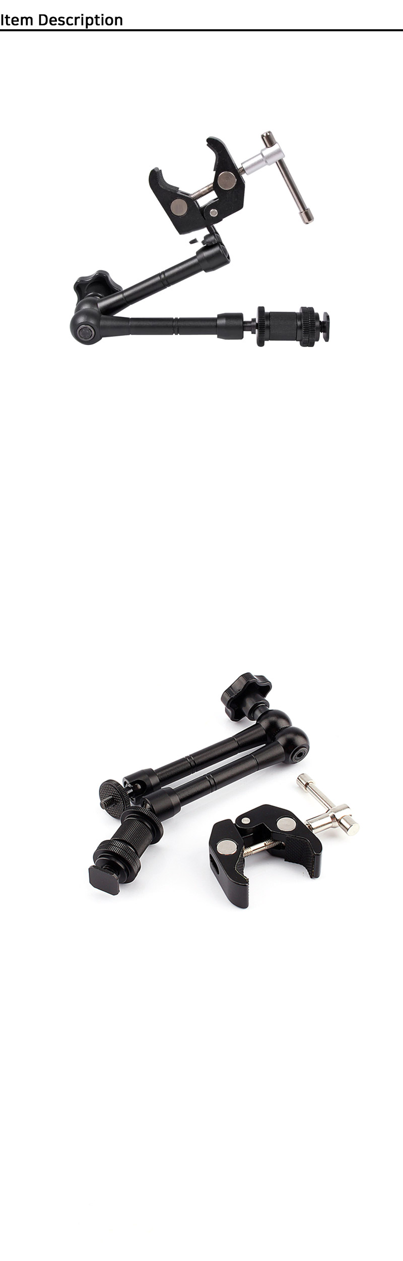 고프로10 호환 슈퍼 클램프 매직암 집게 암 GOPRO10/고프로거치대/고프로암/고프로암거치대/액션캠거치대/